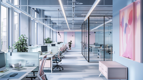 Modernes Büro von nexklyvion.com in Berlin